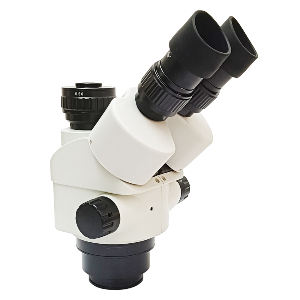 Trinocular Stereo Microscope 7X-45X - Cabeça de microscópio trinocular profissional de