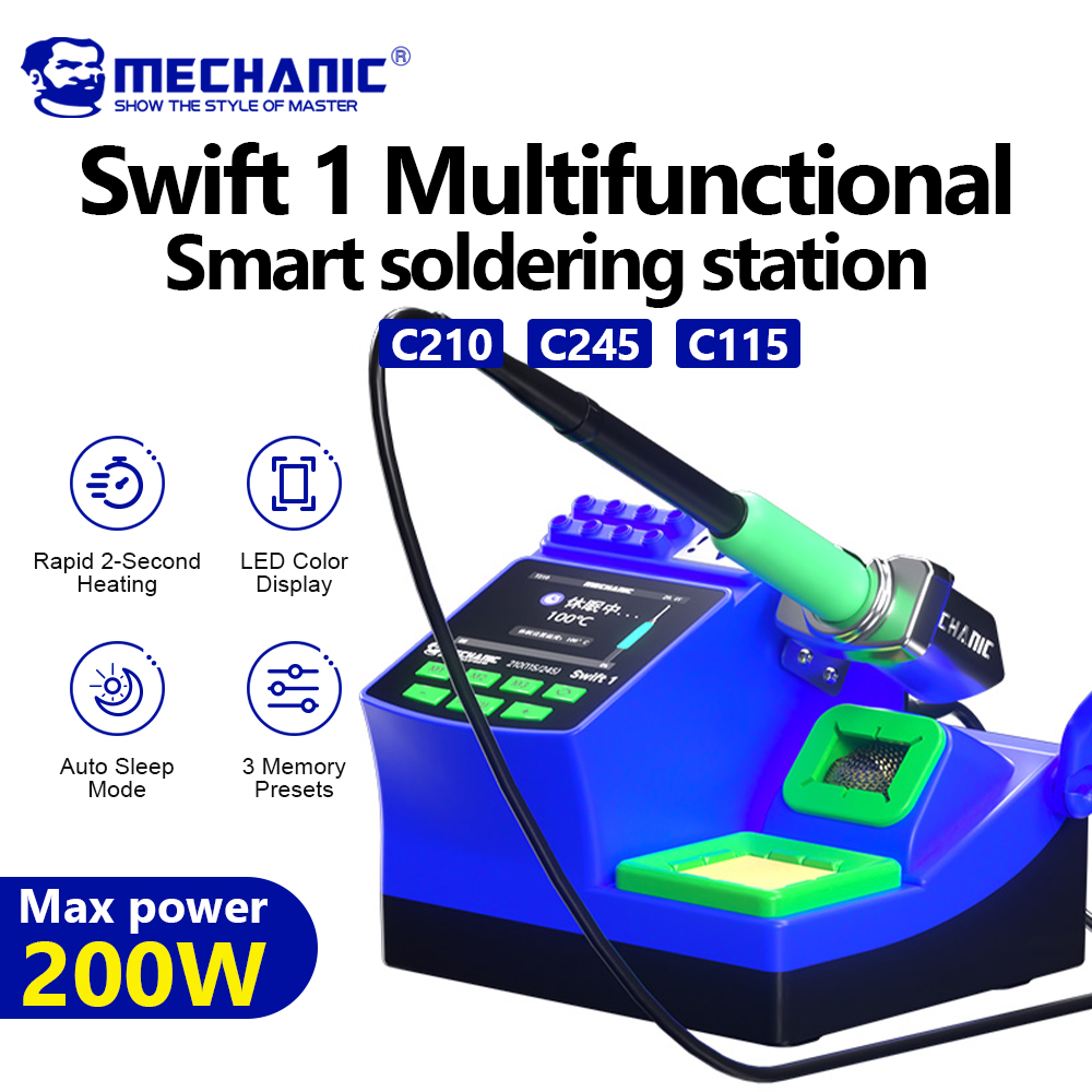 C210 Precision Soldering Station - Estação de solda digital MECHANIC swift
