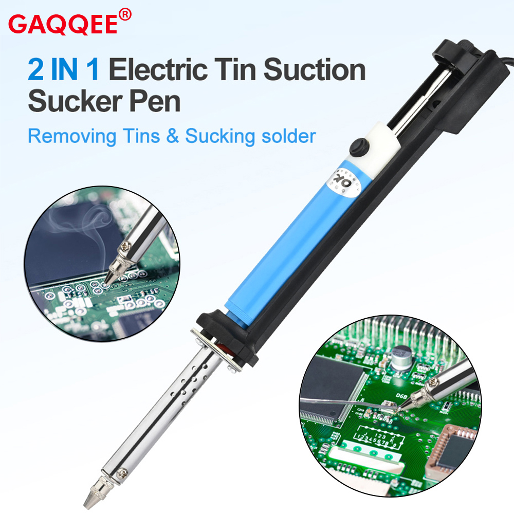 Desoldering Pump Electric Vacuum Station - Caneta elétrica de sucção de estanho