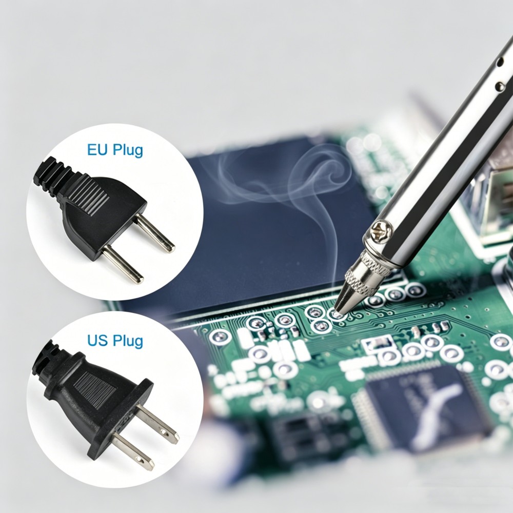 Desoldering Pump Electric Vacuum Station - Ferro de Solda Elétrico AC 220V,