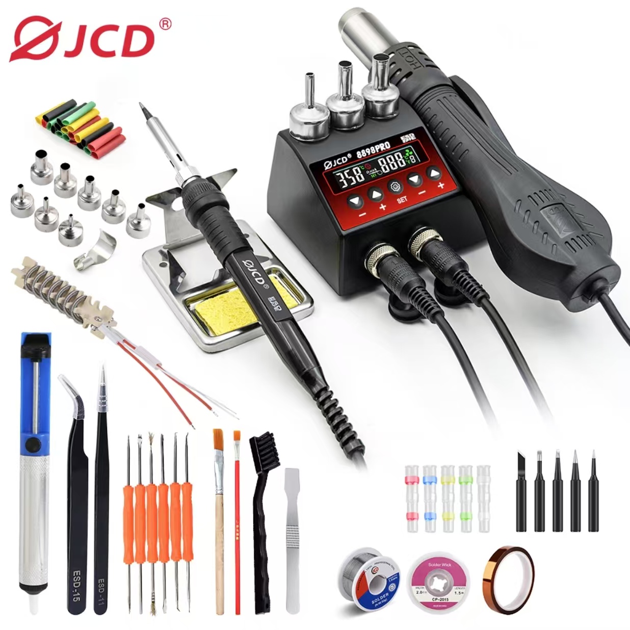 2 In 1 Soldering Rework Station 750W - Estação de solda de retrabalho smd
