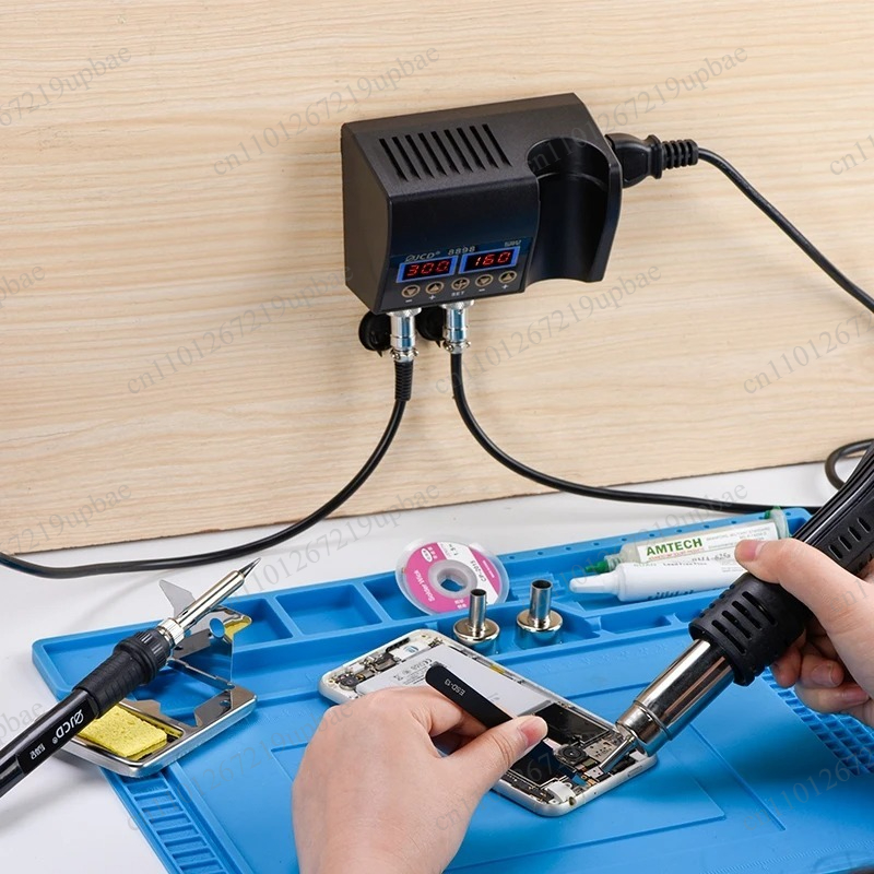 2 In 1 Soldering Rework Station 750W - Estação de solda digital LCD 2