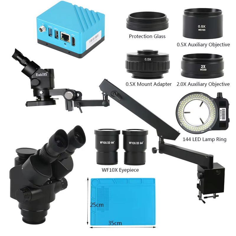 Simul-Focal Industrial Microscope 4K Hdmi - Uhd 4k imx334 hdmi câmera de