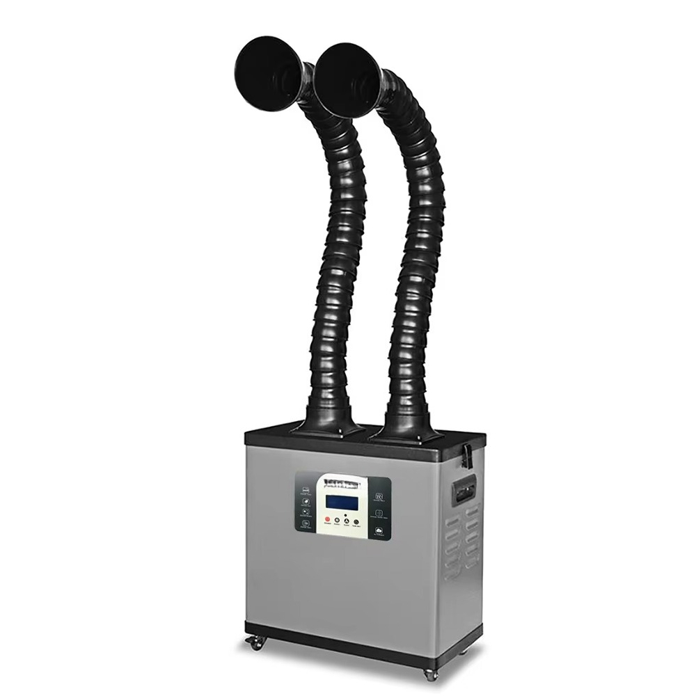 Fume Extractor Soldering Dual Arm - C200y portátil de alta potência braços