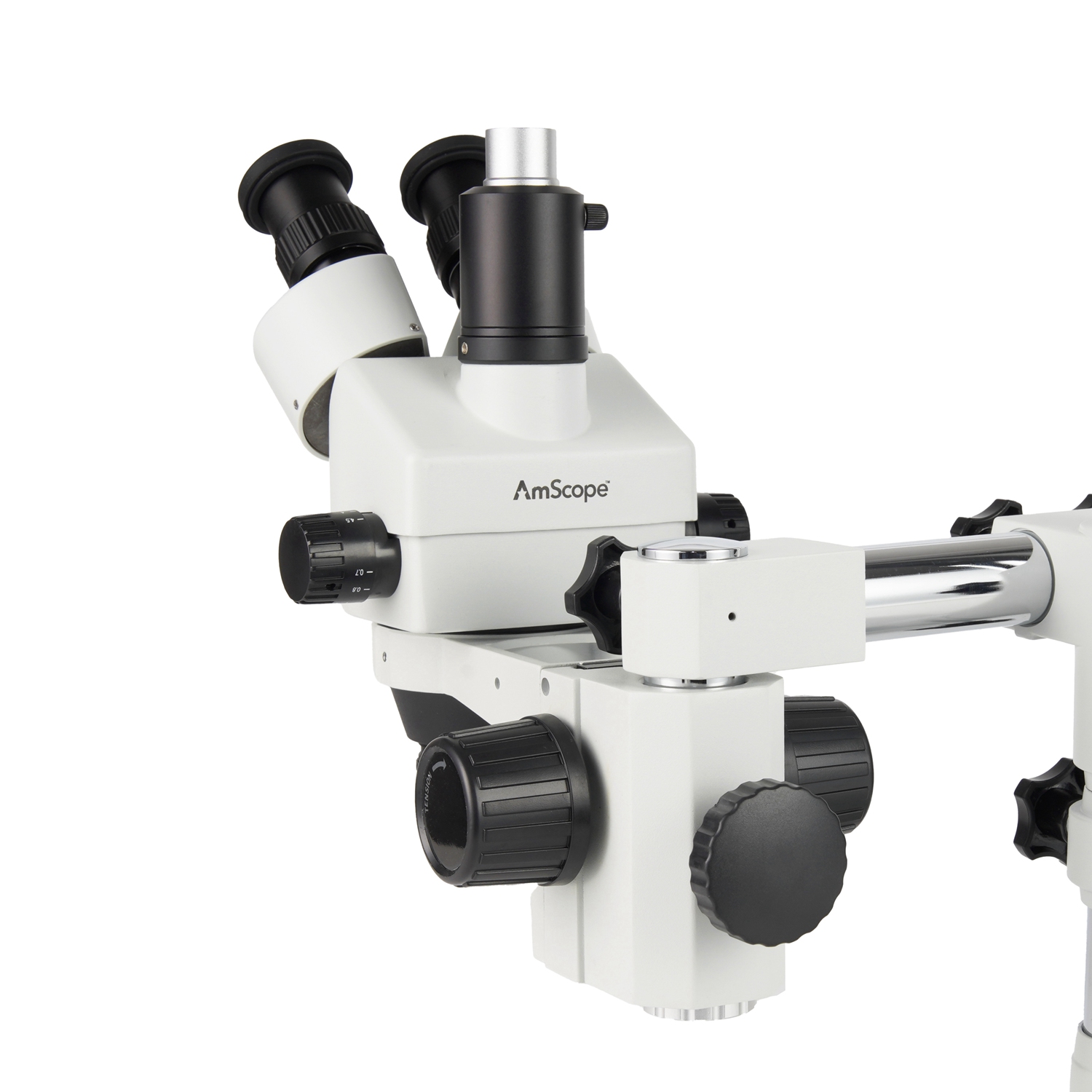 Trinocular Stereo Microscope 7X-45X - Microscópio Estéreo Trinocular com Zoom de