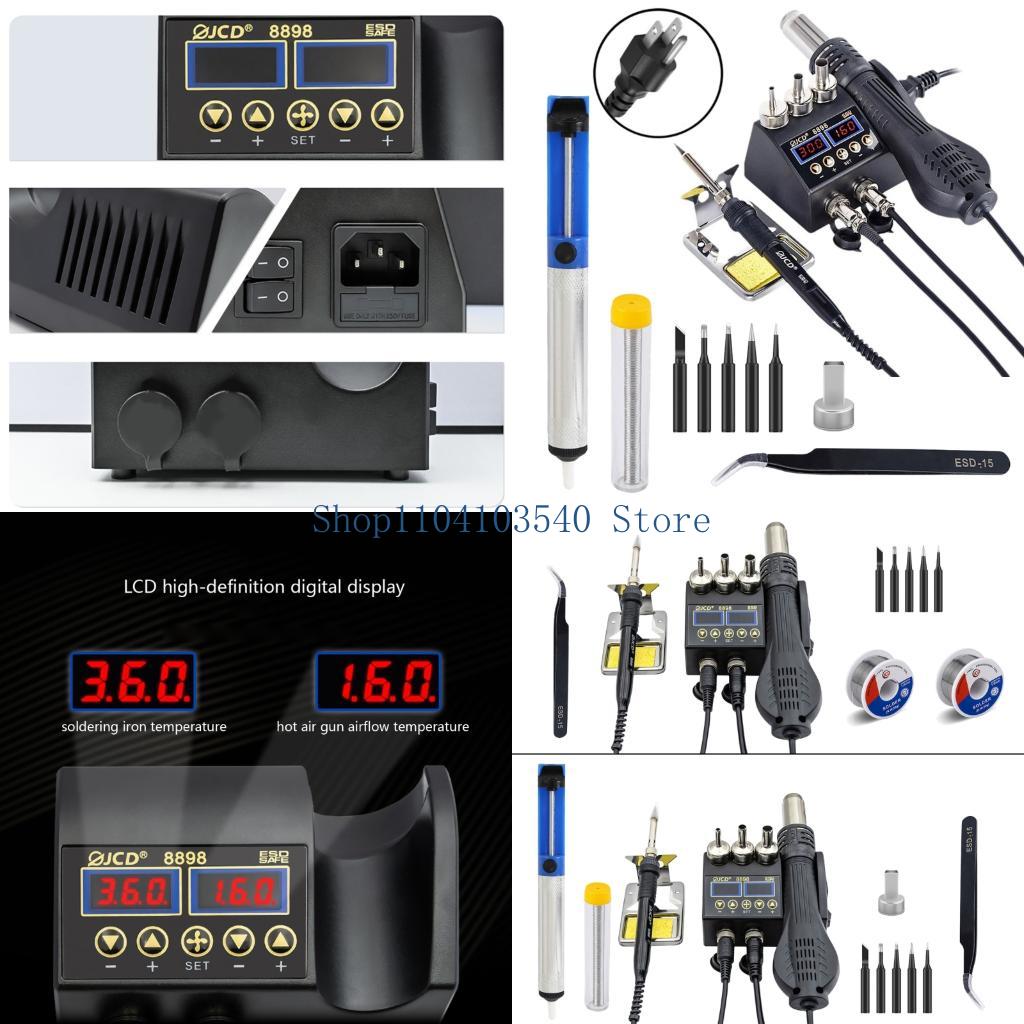 2 In 1 Soldering Rework Station 750W - 02DC 750W Solda Estação 2 1