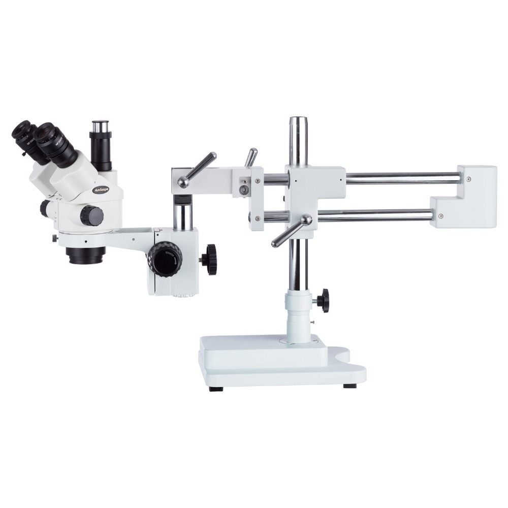 Trinocular Stereo Microscope 7X-45X - Microscópio Estéreo Trinocular AmScope Série SM-4