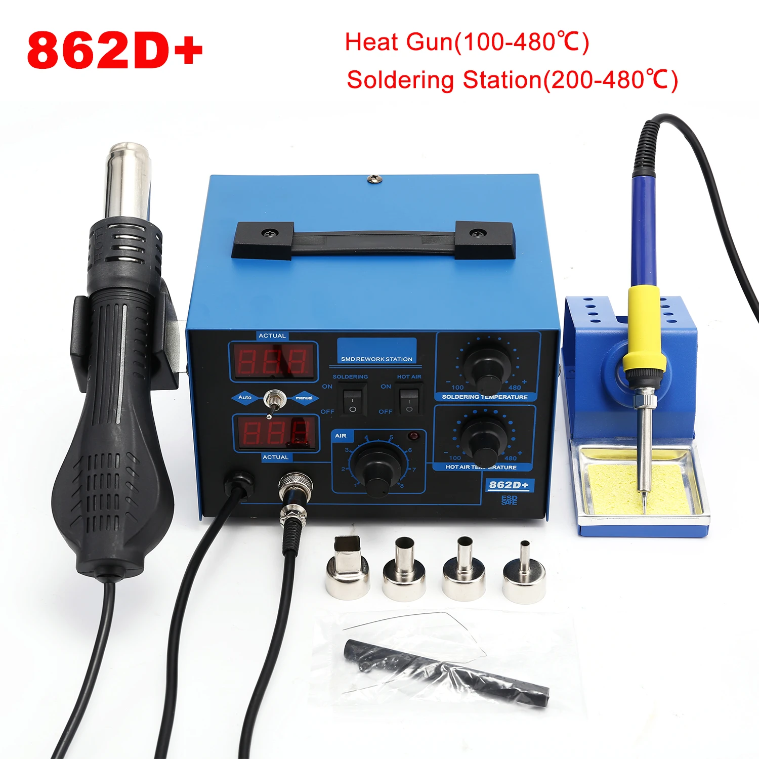 2 In 1 Soldering Rework Station 750W - Estação de solda 2 em 1