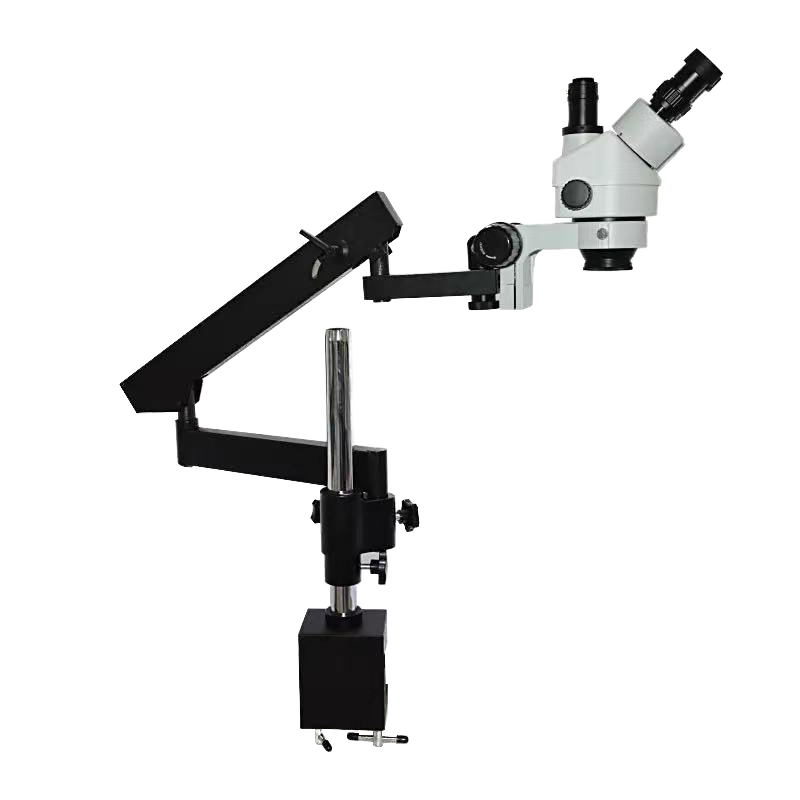 Articulating Arm Boom Stand Microscope - Braço articulado móvel flexível, suporte de