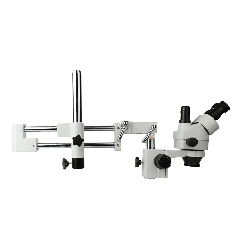 Trinocular Stereo Microscope 7X-45X - Microscópio Trinocular Estéreo com Suporte Articulado