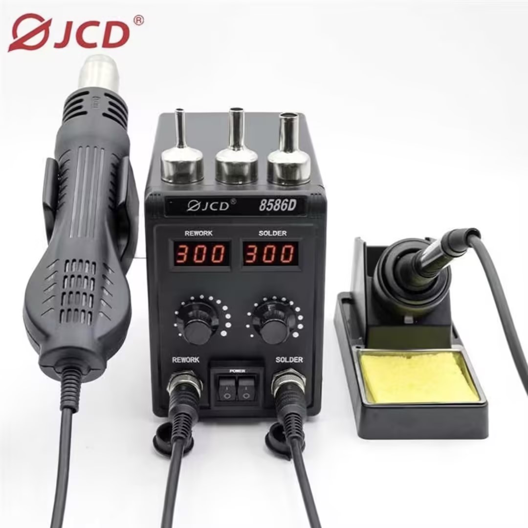 2 In 1 Soldering Rework Station 750W - Jcd 8586d 2-em-1 estação de solda
