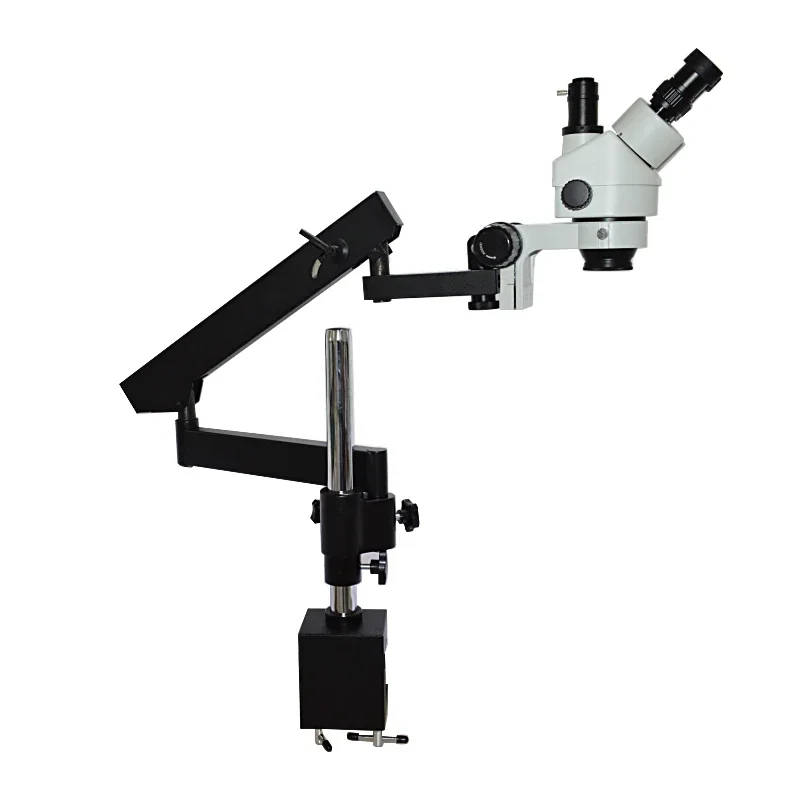 Microscópio Estéreo Trinocular - Articulating Arm Boom Stand Microscope avaliação e preço