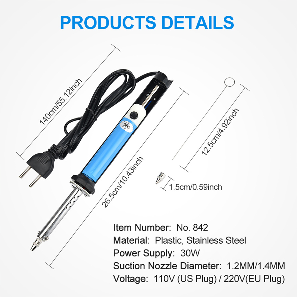 Caneta elétrica de sucção de e - Desoldering Pump Electric Vacuum Station avaliação e preço