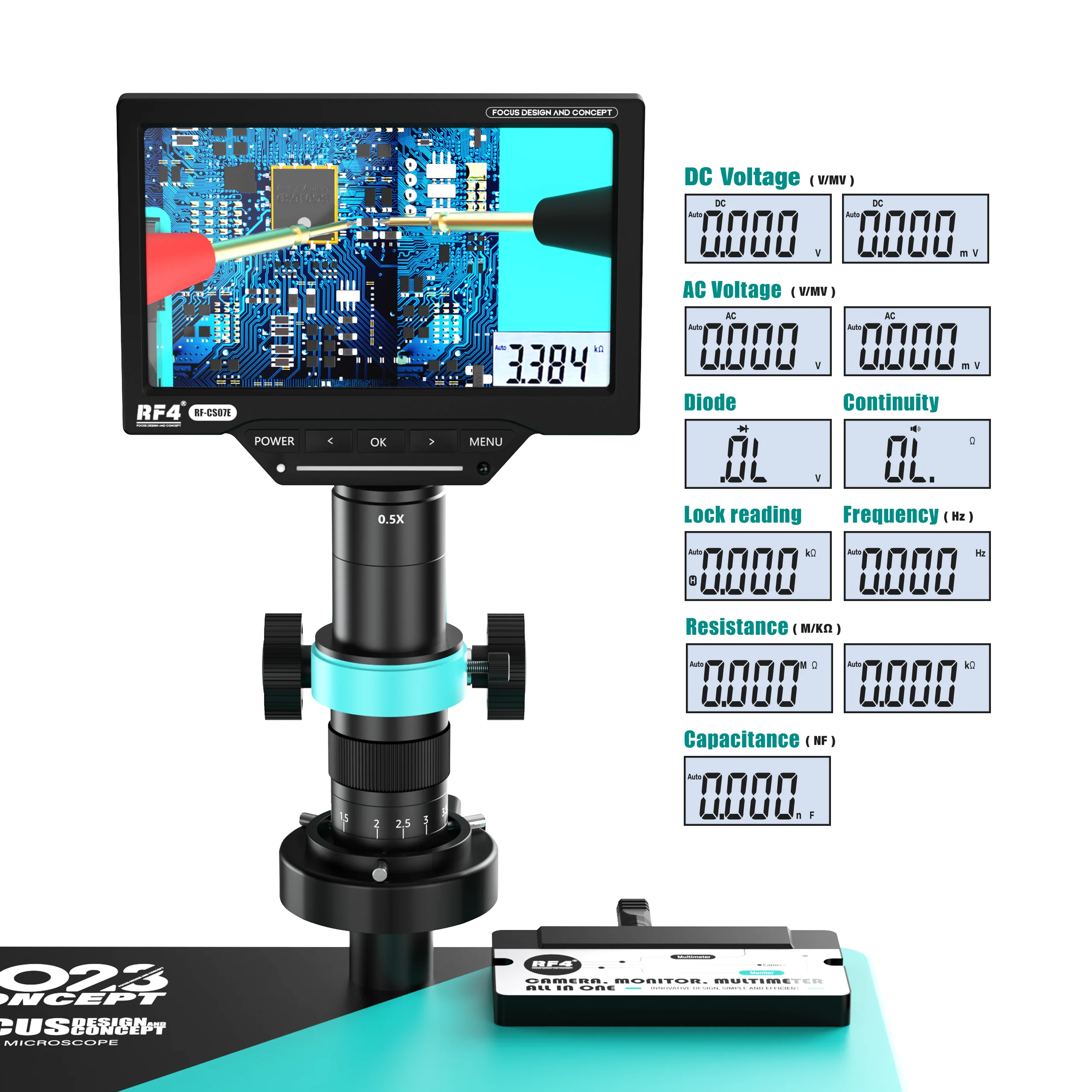 1080p 4k hdmi usb industrial c - Simul-Focal Industrial Microscope 4K Hdmi avaliação e preço