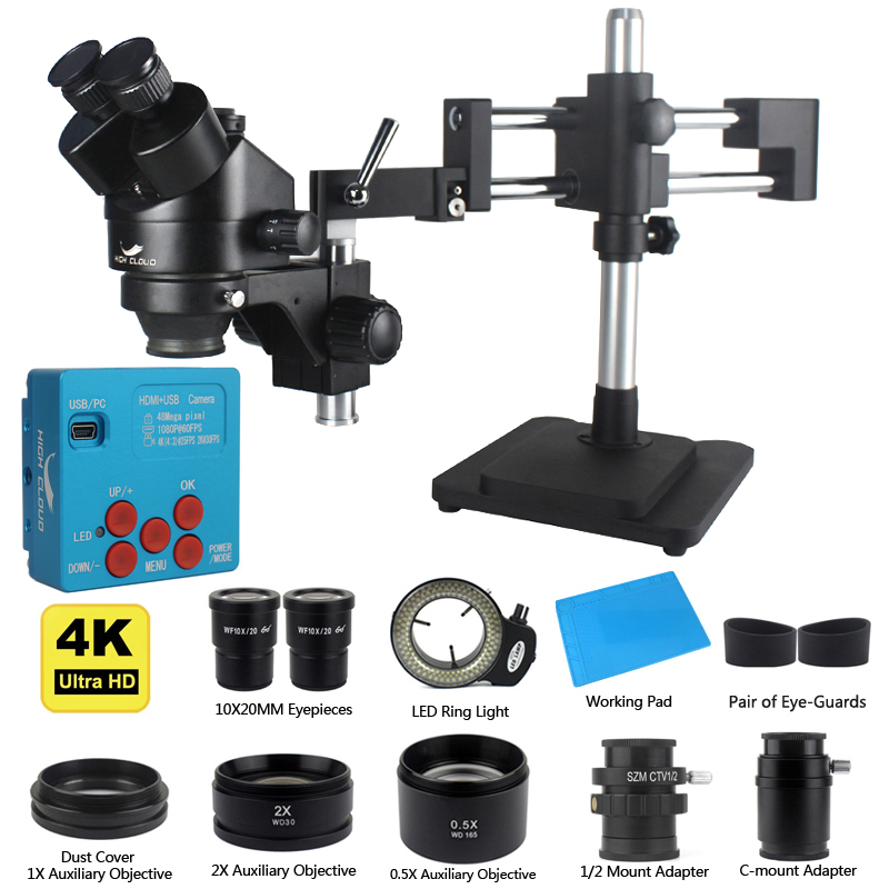 Câmera industrial 4k 48mp hdmi - Simul-Focal Industrial Microscope 4K Hdmi avaliação e preço