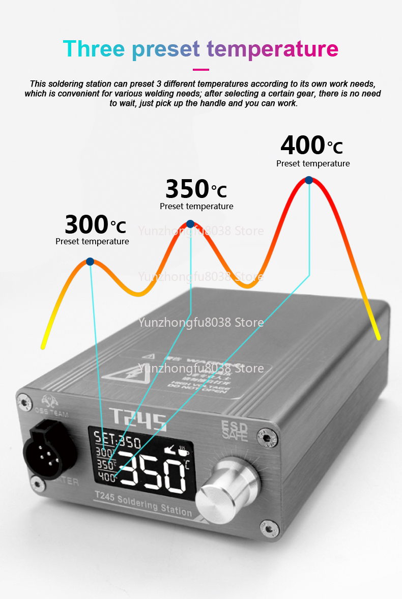 Estação de solda t245, 130w, 3 - C245 Soldering Station 130W avaliação e preço