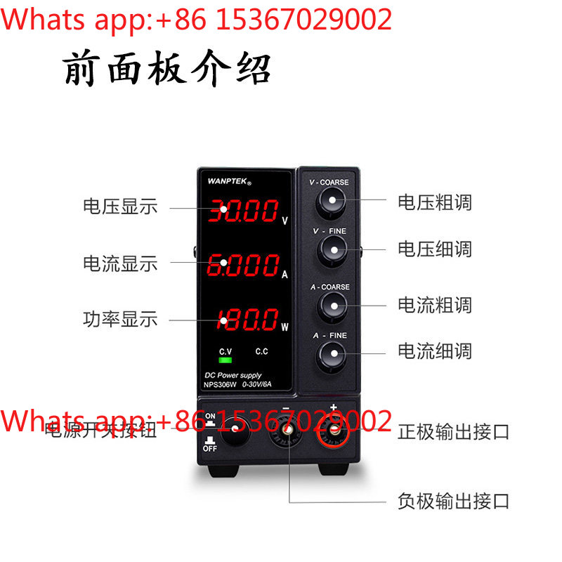 Fonte de Alimentação DC Ajustá - High Precision Dc Power Supply 30V 10A avaliação e preço