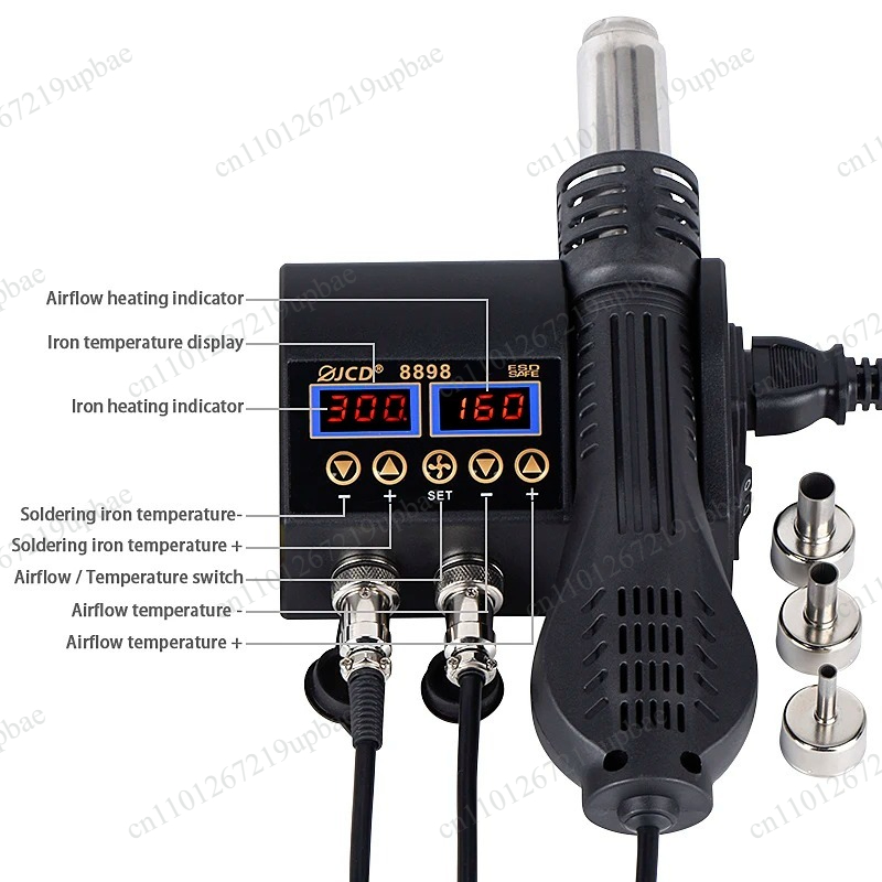 Estação de solda digital LCD 2 - 2 In 1 Soldering Rework Station 750W avaliação e preço