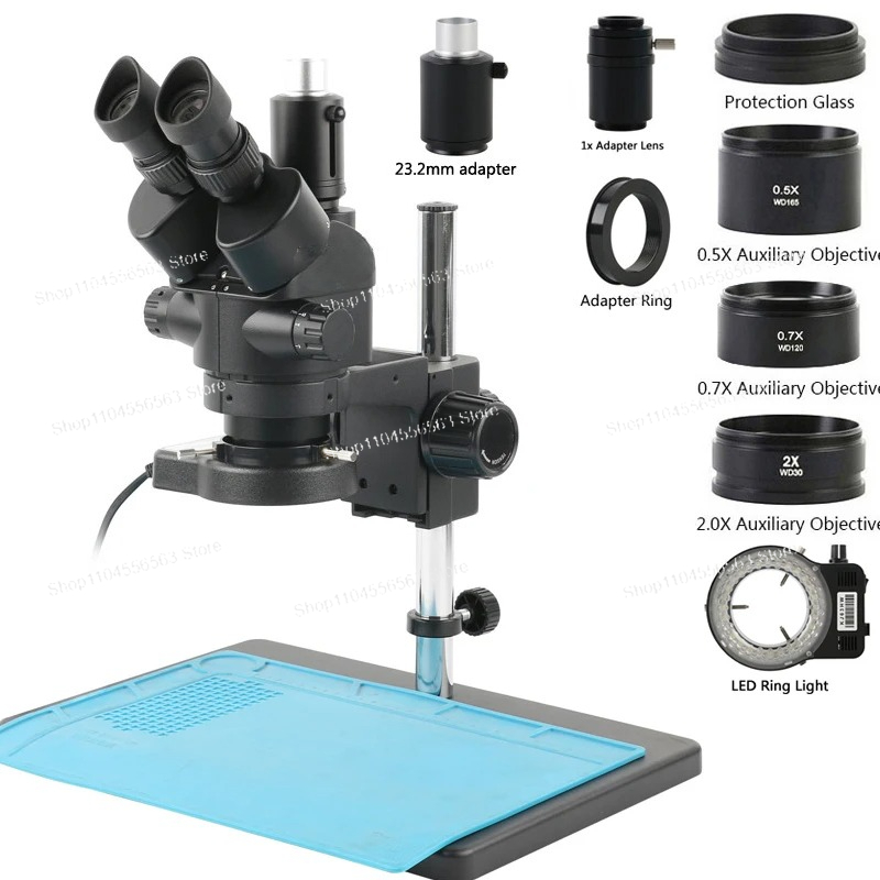 Conjunto de Microscópio Estére - Trinocular Stereo Microscope 7X-45X avaliação e preço