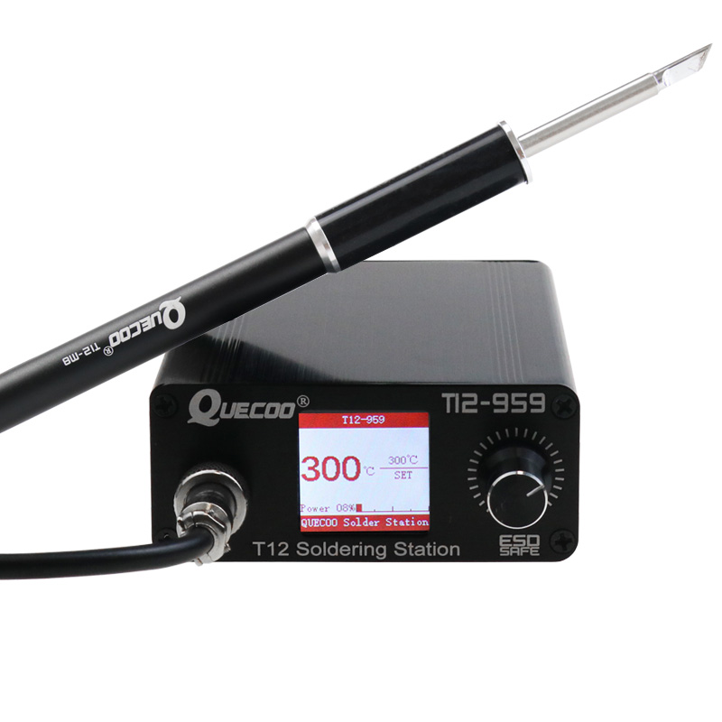 Estação de Solda T12-959 V5.1, - T12 Soldering Station Oled avaliação e preço