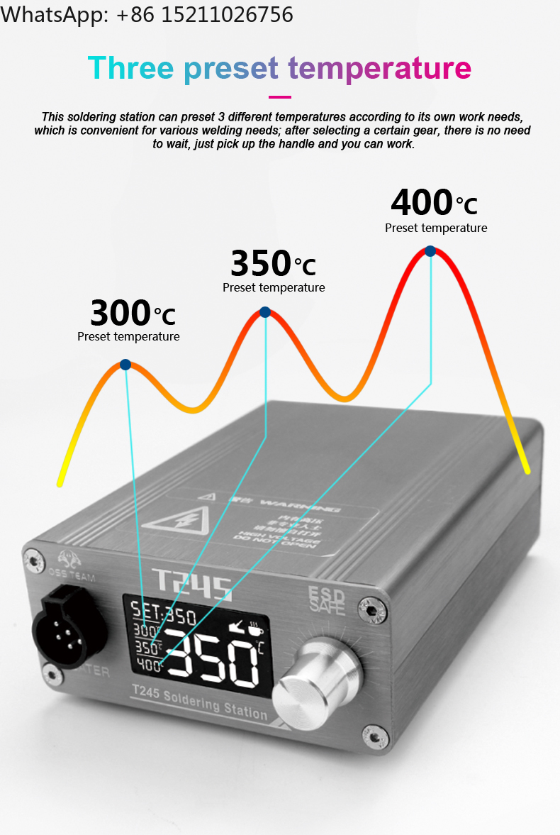 Estação de solda oss t245, 130 - C245 Soldering Station 130W avaliação e preço