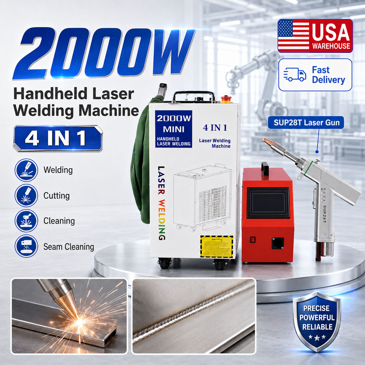 Máquina de Soldagem a Laser 4  - Laser Soldering Machine Handheld avaliação e preço