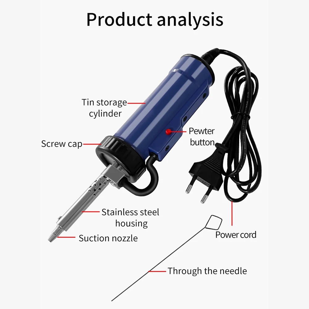 Máquina de Dessoldagem Automát - Desoldering Pump Electric Vacuum Station avaliação e preço