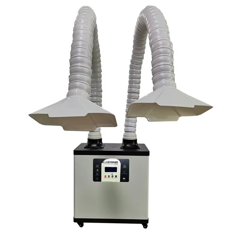 C200y portátil de alta potênci - Fume Extractor Soldering Dual Arm avaliação e preço