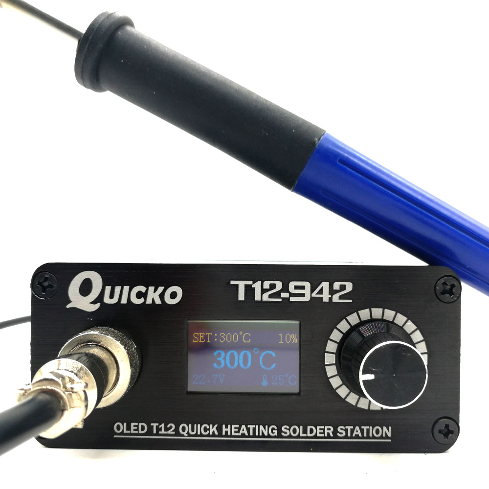 QUICKO MINI T12 STC OLED Estaç - T12 Soldering Station Oled avaliação e preço