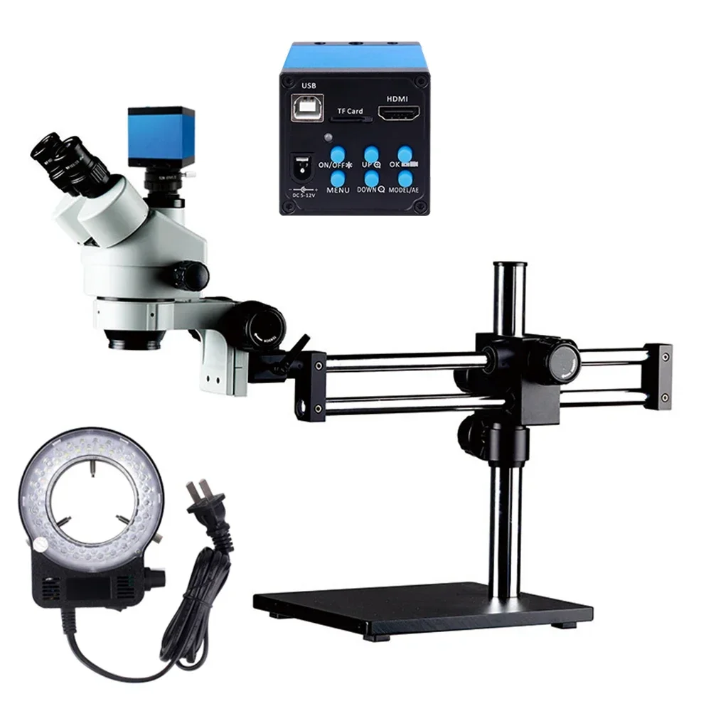 Microscópio Estéreo Trinocular - Trinocular Stereo Microscope 7X-45X avaliação e preço
