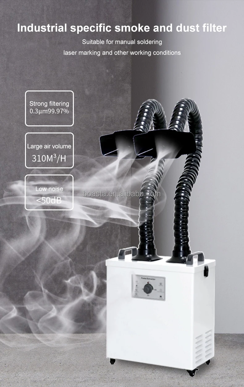 Purificador de Ar Boasta Smoke - Fume Extractor Soldering Dual Arm avaliação e preço