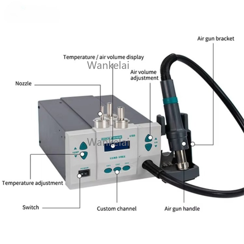Original 1000w 220/110v rápido - Hot Air Rework Station 861Dw avaliação e preço