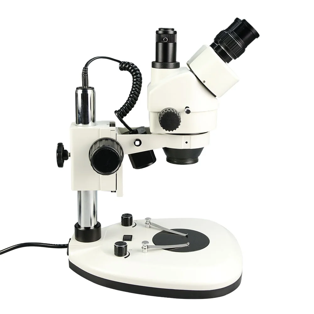 Microscópio Trinocular Óptico  - Trinocular Stereo Microscope 7X-45X avaliação e preço