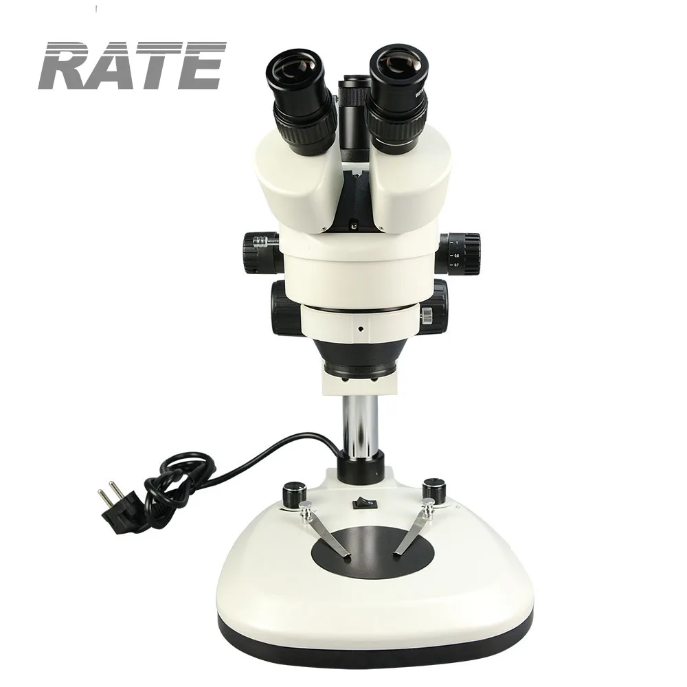 Microscópio Trinocular Óptico  - Trinocular Stereo Microscope 7X-45X avaliação e preço