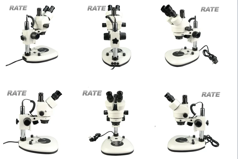 Microscópio Trinocular Óptico  - Trinocular Stereo Microscope 7X-45X avaliação e preço