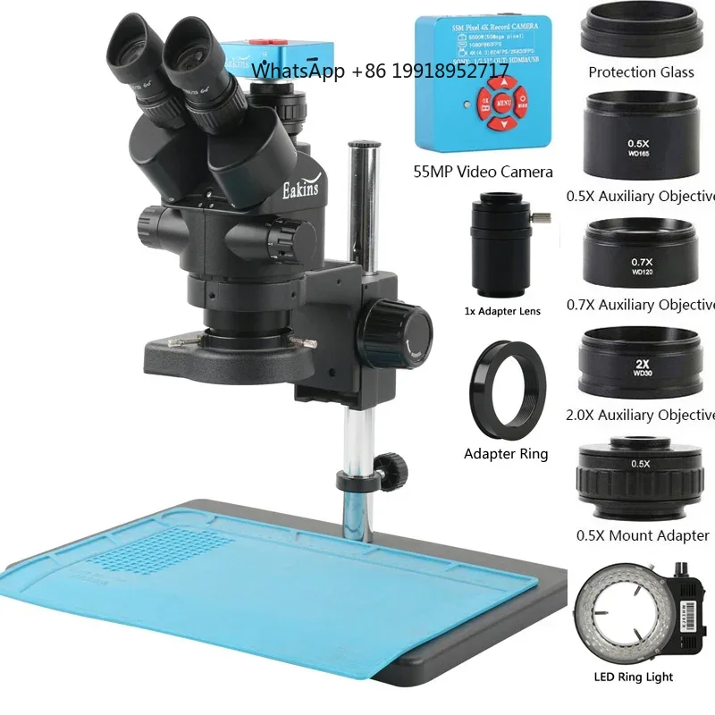 Conjunto de Microscópio Estére - Simul-Focal Industrial Microscope 4K Hdmi avaliação e preço