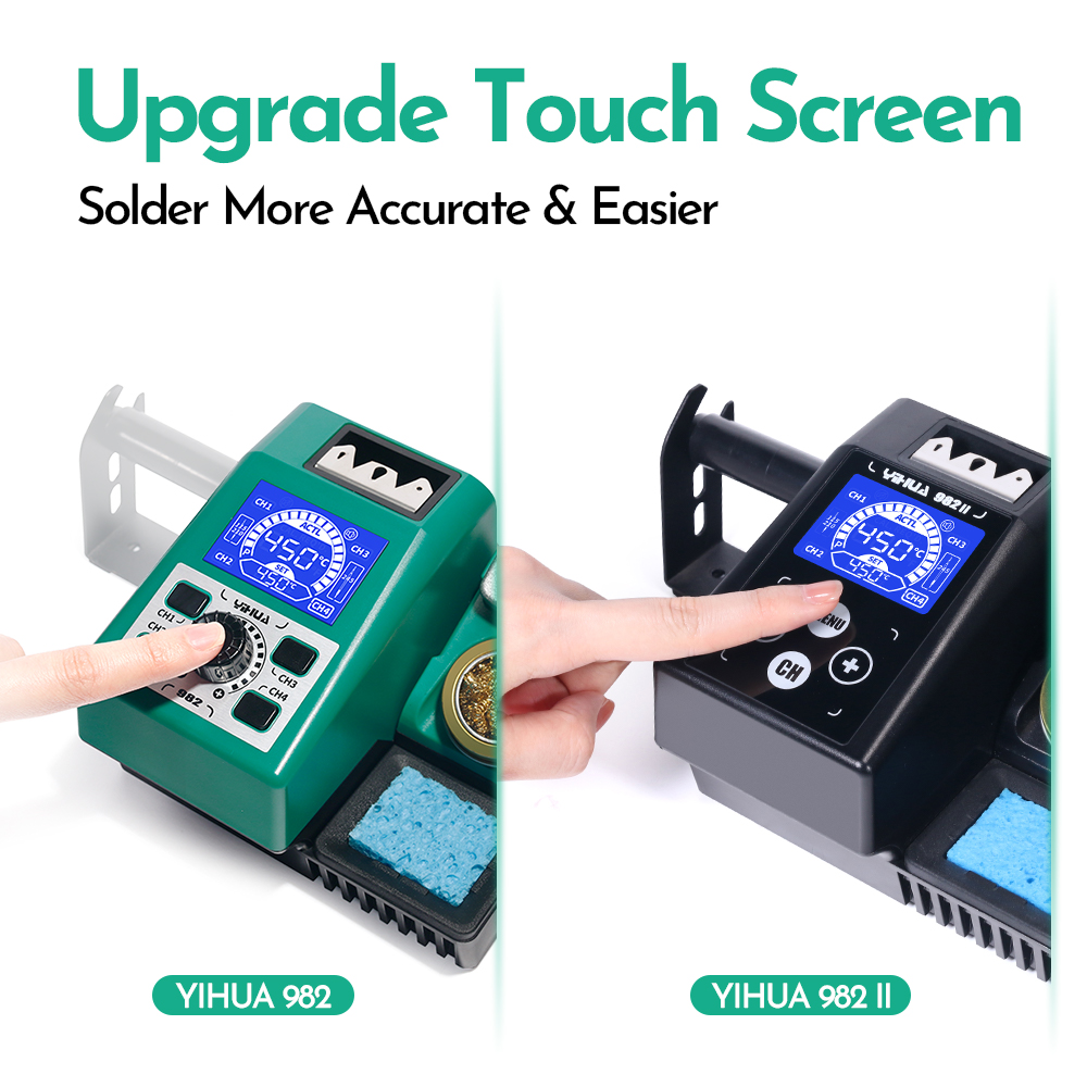 Yihua 982-II tela sensível ao  - C210 Precision Soldering Station avaliação e preço