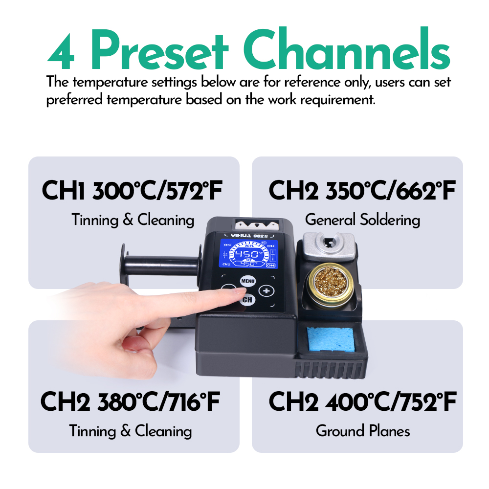 Yihua 982-II tela sensível ao  - C210 Precision Soldering Station avaliação e preço