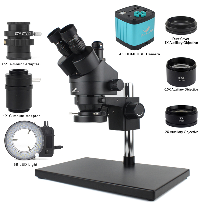 Laboratório de reparo de solda - Simul-Focal Industrial Microscope 4K Hdmi avaliação e preço