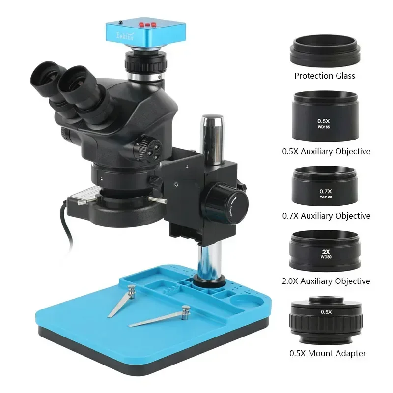 1080p 48mp 2k 4k hdmi usb vga  - Simul-Focal Industrial Microscope 4K Hdmi avaliação e preço