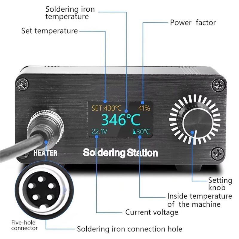 Estação de Soldagem Digital Po - T12 Soldering Station Oled avaliação e preço