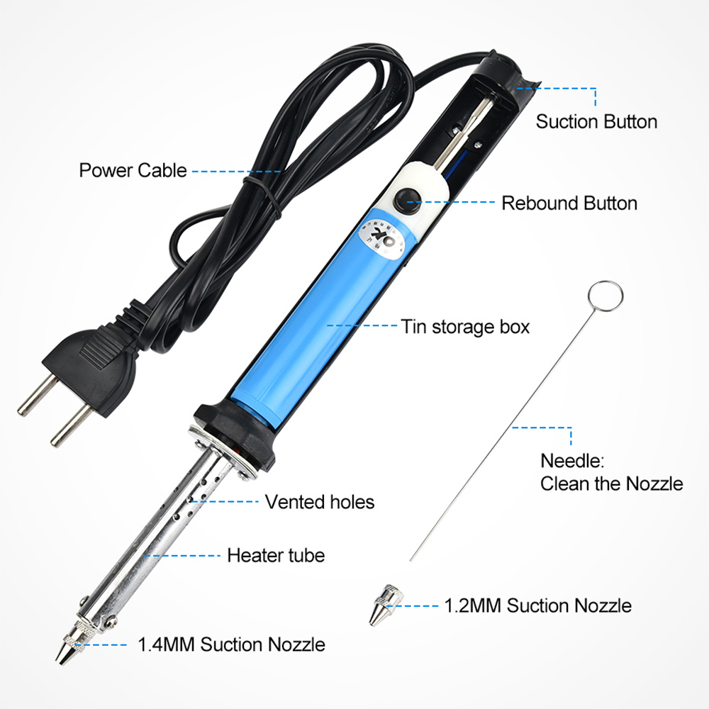Máquina de desoldagem elétrica - Desoldering Pump Electric Vacuum Station avaliação e preço