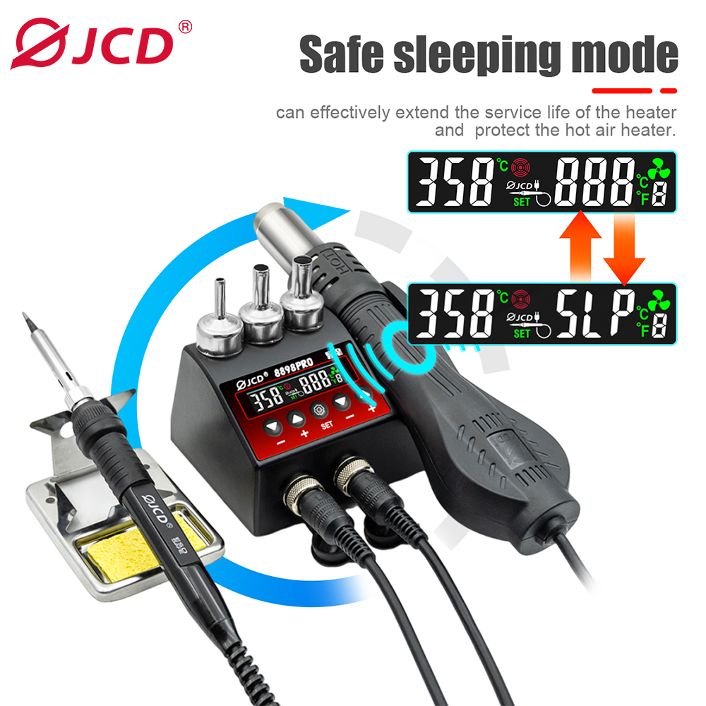Jcd 8898pro 2 em 1 estação de  - 2 In 1 Soldering Rework Station 750W avaliação e preço