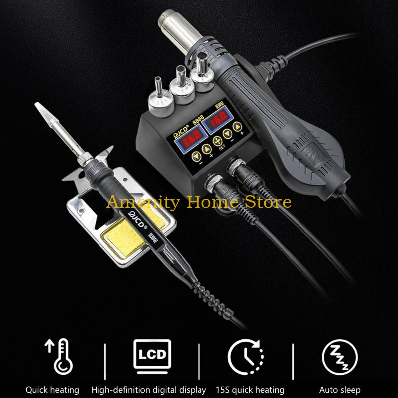 F26C 2 1 Ferro solda Estação s - 2 In 1 Soldering Rework Station 750W avaliação e preço